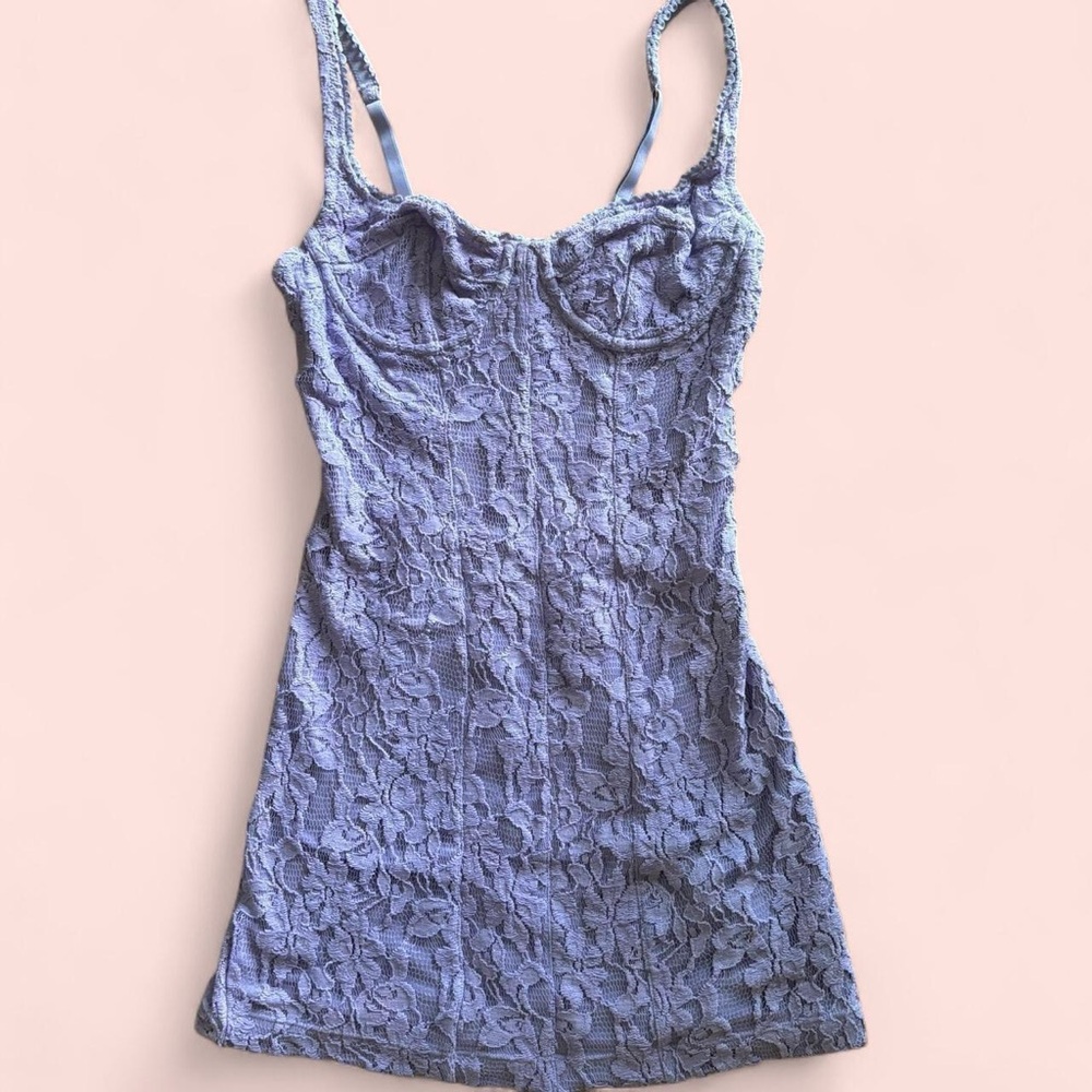 Urban Outfitters Purple Lace Mini Dress